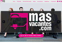 Tablet Screenshot of masvacantes.com